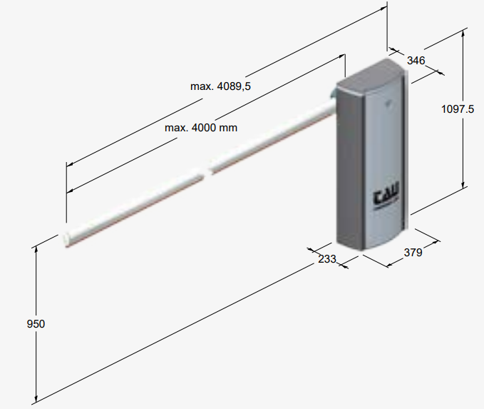 Barrier tự động P-800LUXE-S - Ảnh 3